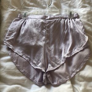 LUNYA washable silk pajama shorts - lilac M